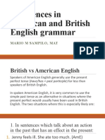 Differences in American and British English Grammar