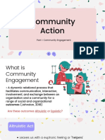 Community Action Part I Community Engagement