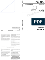 SONY PCG XE17 Service Manual