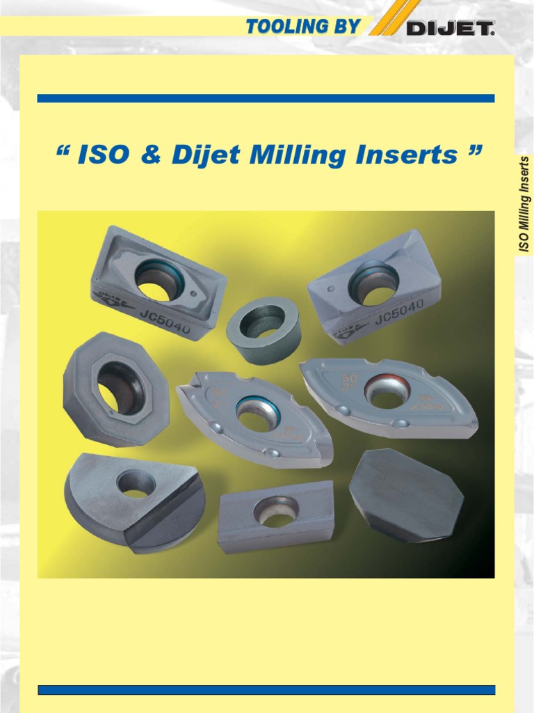 ISO Milling Inserts Specifications Guide | PDF