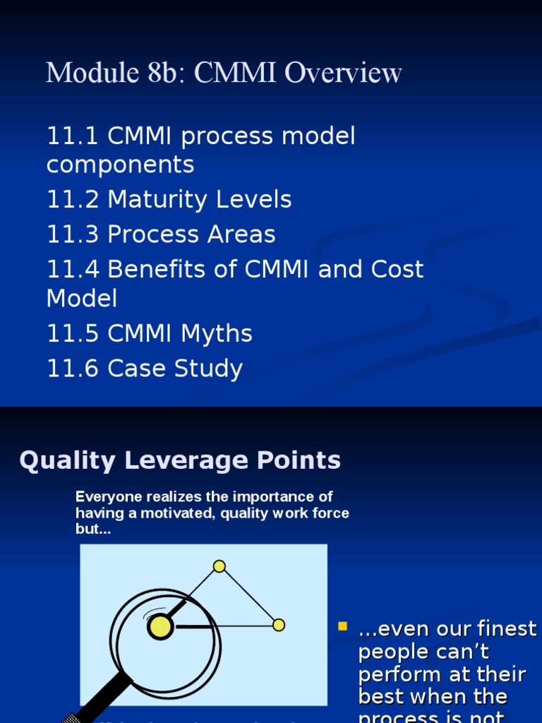 CMMI Overview and Benefits | PDF | Systems Engineering | Software ...
