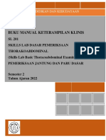 SL201 Manual Subtopik Pemeriksaan Jantung Paru Dasar Semester 2 - 2022