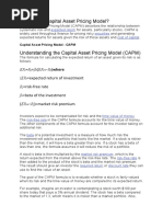 Capital Asset Pricing Model