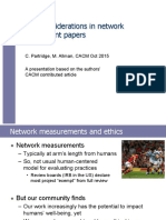 Ethical Considerations in Network Measurement Papers