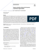 Application of CFD Technique to Simulate Enhanced Oil Recovery