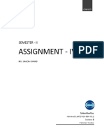 Assignment - Iv: Semester - Ii