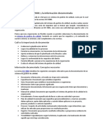 ISO 9001 y La Información Documentada