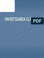 Investigarea Cladirii