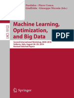 Machine Learning, Optimization, and Big Data 2016