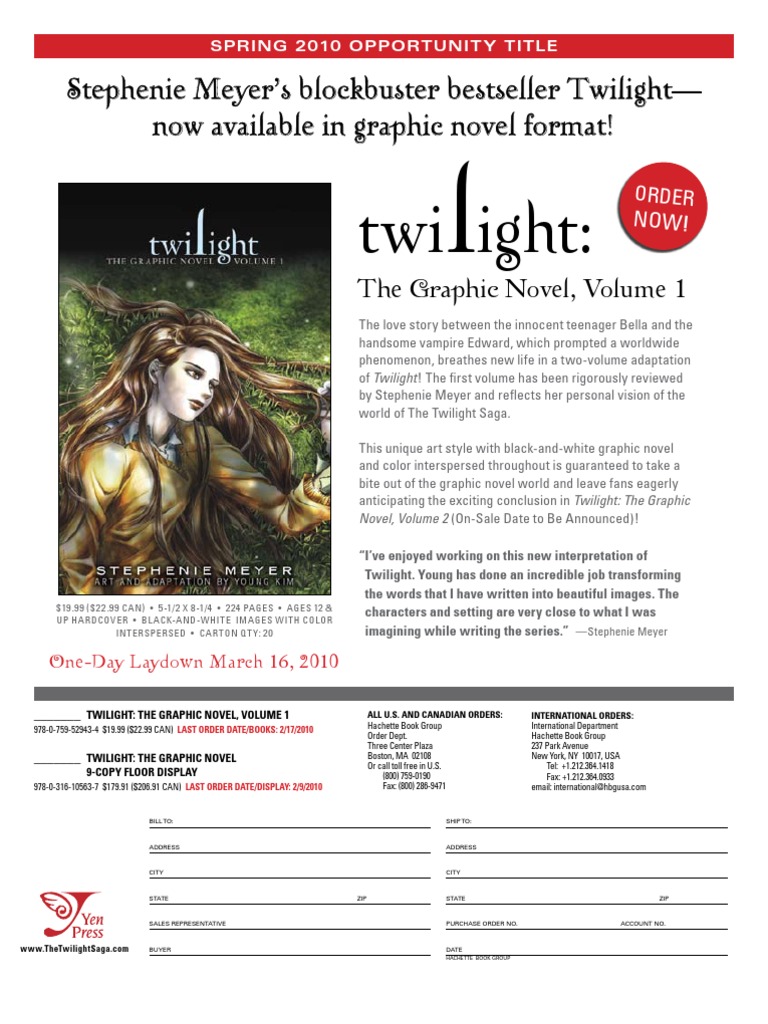 Twilight The Graphic Novel Volume 1 PDF Twilight (Novel Series