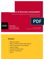 Rubrics and Equitable Assessment Slides