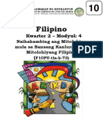 Filipino 10 Q2M4 Naihahambing Ang Mitolohiya Mula Sa Bansang Kanluranin Sa Mitolohiyang Filipino