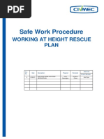 Rope Access Rescue Plan Overview | PDF | First Aid | Anchor
