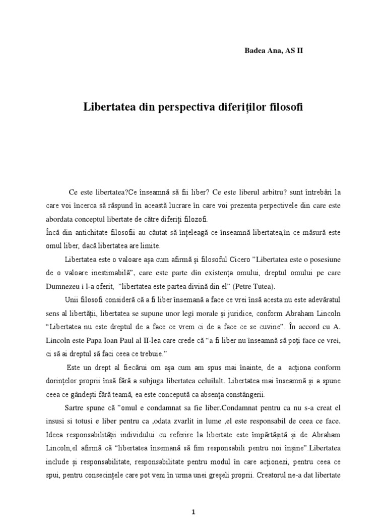 Libertate Eseu | PDF