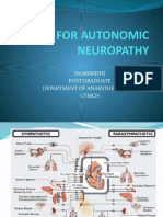Test for Autonomic Neuropathy: Procedures and Systems