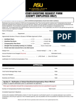 Compensatory/Overtime Request Form (Non-Exempt Employees Only)