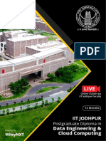 IIT Jodhpur Postgraduate Diploma in Data Engineering & Cloud Computing