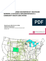 Mandatory Influenza Vaccination of Healthcare Workers: A Successful Implementation by A Community Health Care System
