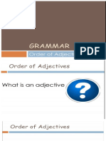 Order of Adjectives Explained
