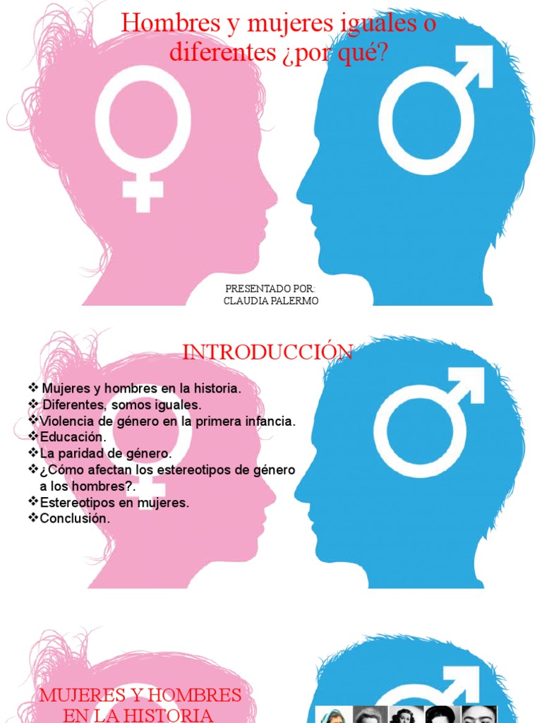 Hombres y Mujeres Iguales o Diferentes Porque | PDF | Ciencias sociales, image size:768x1024