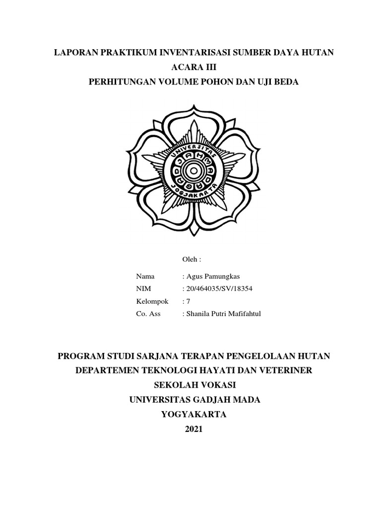 Perhitungan Volume Pohon dengan Smalian | PDF | Metode & Bahan Ajar