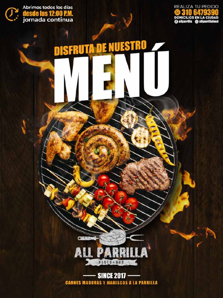 Menu All Parrilla | PDF