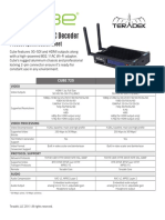 Cube 725/775 HEVC Decoder: Product Specification Sheet