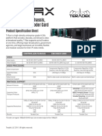 T-RAX Controller/Chassis, Encoder Card/Decoder Card: Product Specification Sheet