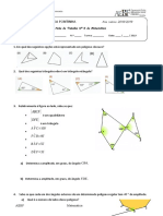 Ficha de trabalho de matemática sobre polígonos