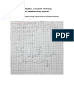 Examen Final de Ecuacion Diferencial