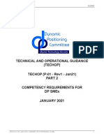 TECHOP (P-01 - Rev1 - Jan21) PART 2 - COMPETENCY FOR DP PROFESSIONALS - DP SMEs