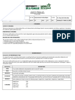 Performance Task (PT) Sheet: ND RD