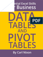 Data Tables and Pivot Tables Essential Excel Skills For Business Essential Excel Business For Skills Book 2 by Carl Nixon