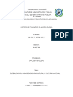 Globalización, Homogenización Cultural y Cultura Nacional