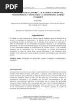 APRENDIZAJE Y CAMBIO CONCEPTUAL, PROCEDIMENTAL Y AXIOLÓGICO(internet)