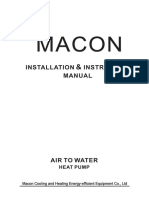 MACON AIR TO WATER HEAT PUMP INSTALLATION MANUAL