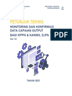 Petunjuk Teknis Monitoring Dan Konfirmasi Data Capaian Output - KPPN Kanwil - Ver1