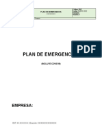 Modelo Plan de Emergencias 2022 Incluye Covid