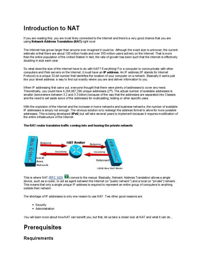 Understanding Network Address Translation (NAT) | PDF | Ip Address ...