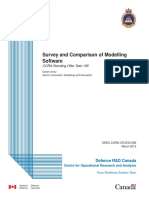 Survey and Comparison of Modelling Software: CORA Standing Offer Task 109