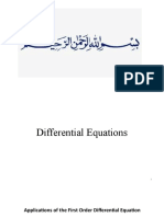 Lec# 6 (Application of Differential Equations)