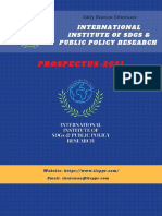 PROSPECTUS-2021: International Institute of Sdgs & Public Policy Research