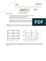 Análisis estructural II - Examen parcial 1