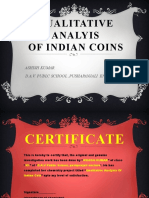 Ashish Kumar - Xii-C - Chemistry Project - Coin Analysis