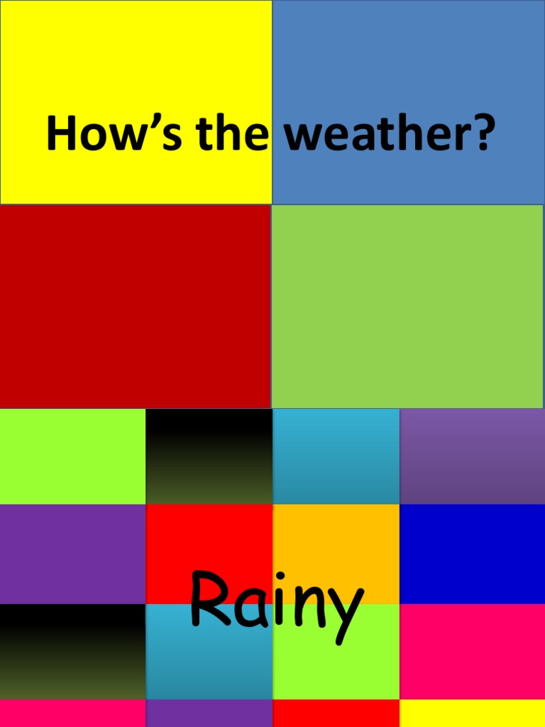 How's The Weather? Prepositions of Place Game PDF