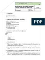 PET-UCH-EC-003 Adecuacion de Poza de Sedimentacion en Labores de Perforación Diamantina