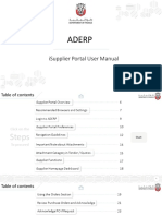 Aderp: Isupplier Portal User Manual