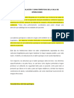 Diseño, Instalacion y Caracteristicas de La Sala de Operaciones