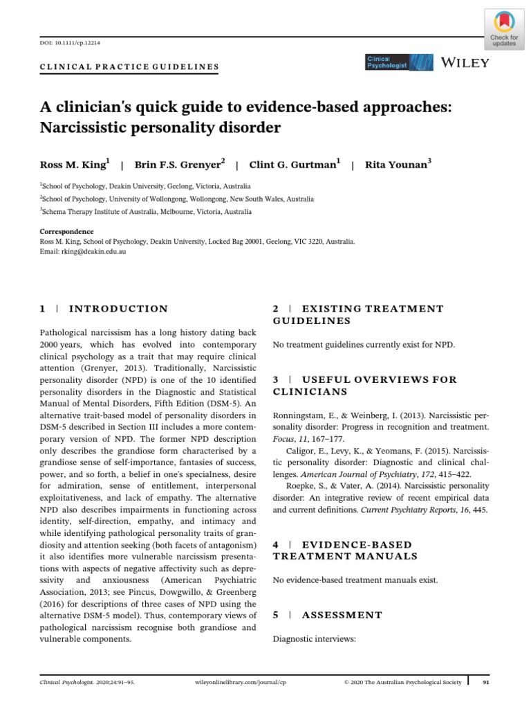 A Clinician's Quick Guide To Evidence-Based Approaches (2020) | PDF ...