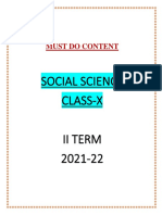 SOCIAL SCIENCE CLASS CONTENT